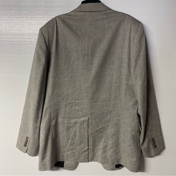 Brooks Brothers Blazer Sport Jacket 44L 36W Linen Wool Blend 1818 Regent Estrato - Picture 8 of 13